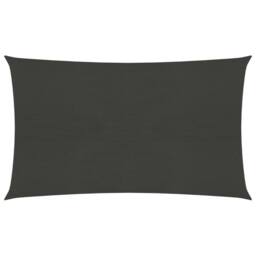 Berkfield Home Sunshade Sail 160 g/m ² Anthracite 3.5x5 m HDPE in Black - thumbnail 1