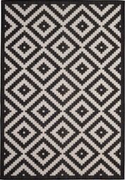 THE RUGS Outdoor Indoor Diamond Garden Patio Rug Weather Resistant Jet Washable in Black - Size: 200 cm x 290 cm - thumbnail 2