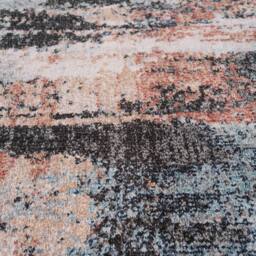 Kukoon Blue Grey Multi Colour Abstract Washable Long Hallway Runner Rug - Size: 60 cm x 240 cm - thumbnail 4