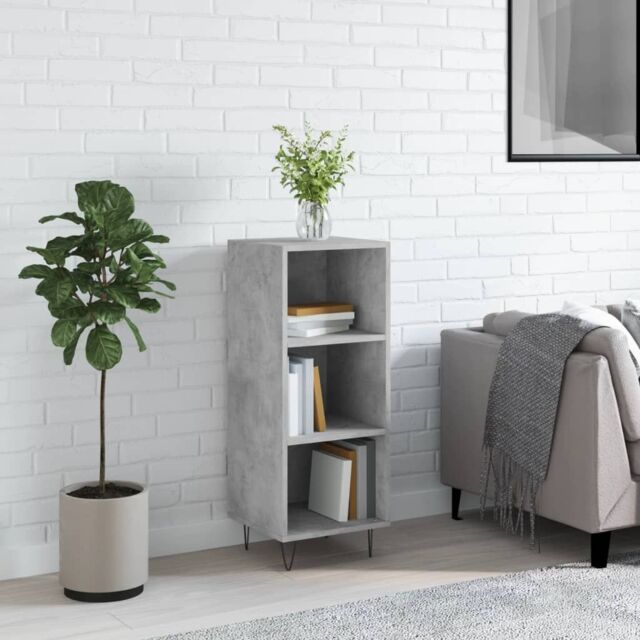 Berkfield Home Sideboard Concrete Grey 34.5x32.5x90 cm Engineered Wood - image 1