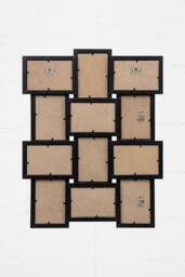 Arpan Multi Aperture Picture Wooden Photo Frame Holds 12 x 6x4 Inch Photo Frames, Collage Picture Wall-Mounted Frame in Black - thumbnail 2