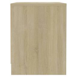 Berkfield Home Bedside Cabinet Sonoma Oak 45x34x44.5 cm Engineered Wood in Beige - thumbnail 6