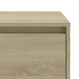 Berkfield Home Bedside Cabinet Sonoma Oak 45x34x44.5 cm Engineered Wood in Beige - thumbnail 7