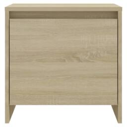 Berkfield Home Bedside Cabinet Sonoma Oak 45x34x44.5 cm Engineered Wood in Beige - thumbnail 5