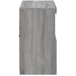 Berkfield Home Sideboard with LED Lights Grey Sonoma 81x37x67 cm - Size: 81 x 37 x 67 cm - thumbnail 8