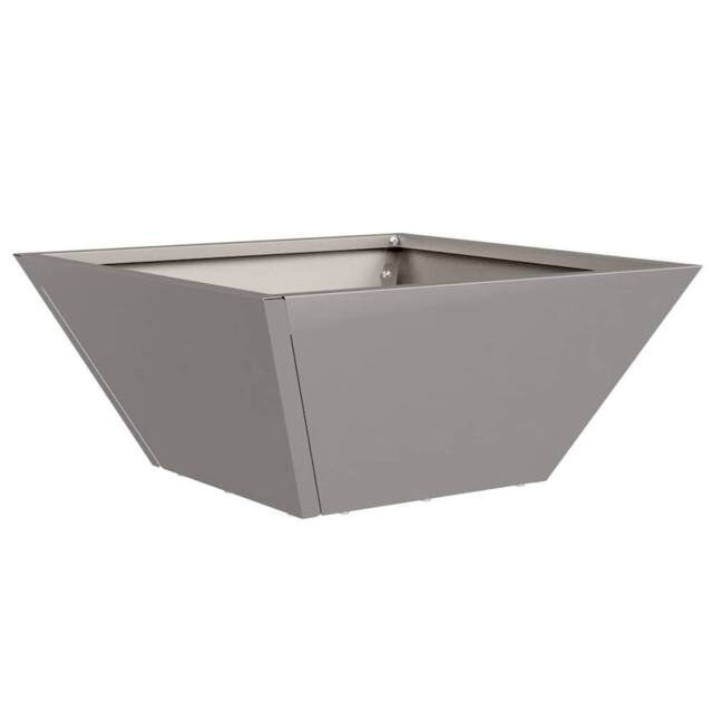 Berkfield Home Garden Bowl Planter 35x35x15 cm Weathering Steel in Grey - Size: 35 x 35 x 15 cm - image 1