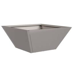 Berkfield Home Garden Bowl Planter 35x35x15 cm Weathering Steel in Grey - Size: 35 x 35 x 15 cm