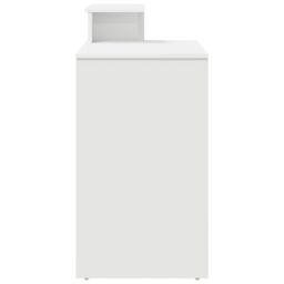 Berkfield Home Desk with Storage White 120.5x44x88.5 cm Engineered Wood - thumbnail 6