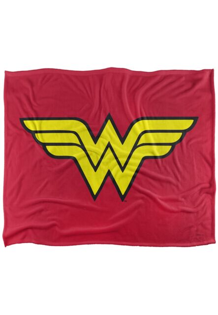 Warner Brothers Dco Logo Officially Licensed Silky Touch Super Soft Throw Blanket 152 x 127 cm in White - image 1