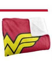 Warner Brothers Dco Logo Officially Licensed Silky Touch Super Soft Throw Blanket 152 x 127 cm in White - thumbnail 3