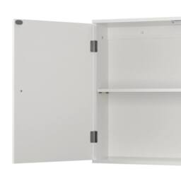 SPETLEK Double Door Bathroom Cabinet Wall-Mount Medicine Storage in White - thumbnail 3