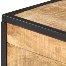 Berkfield Home Beautiful Coffee Table 70x50x33 cm Solid Mango Wood in Brown - Size: 70 x 50 x 33 cm - thumbnail 6