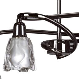 Netlighting Amel Telescopic Convertible To Semi Flush 4 Light L1SGU10 Black Chrome - thumbnail 5