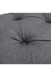 H&O Direct Modern Linen Storage Ottoman Bench in Dark Grey - thumbnail 6