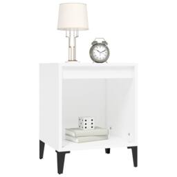 Berkfield Home Elegant Bedside Cabinets 2 pcs White 40x35x50 cm - Size: 40 x 35 x 50 cm - thumbnail 4