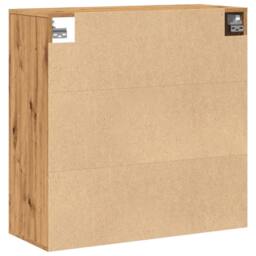 Berkfield Home Wall Cabinet Artisian Oak 80x33x80 cm Engineered Wood in Brown - Size: 80 x 33 x 80 cm - thumbnail 6