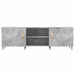Berkfield Home TV Cabinet Concrete Grey 150x30x50 cm Engineered Wood - Size: 150 x 30 x 50 cm - thumbnail 5