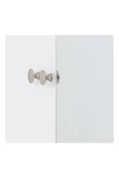 Seconique Denver 3 Door 2 Drawer Mirrored Wardrobe - WHITE GLOSS - thumbnail 8