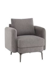 More4Homes Sofia 1 Seater Fabric Sofa in Taupe - thumbnail 2