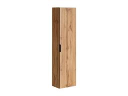 Vente-unique Fluted Wall-Hung Bathroom Tall Unit - Light Natural - H140 Cm - ZEVARA in Light Oak - thumbnail 6