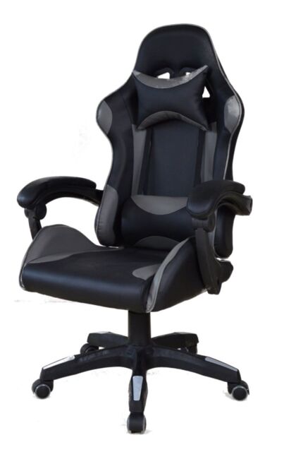 Groundlevel Executive Racing Style Gaming & Office Chair in Grey - image 1