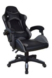 Groundlevel Executive Racing Style Gaming & Office Chair in Grey - thumbnail 2
