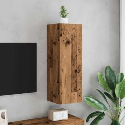 Berkfield Home TV Cabinet Old Wood 30.5x30x90 cm Engineered Wood in Brown - thumbnail 3