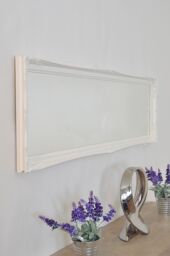 MirrorOutlet Fraser White Beaded Dress Mirror 122cm x 41cm - Size: 1 Pack - thumbnail 2