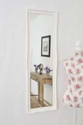 MirrorOutlet Fraser White Beaded Dress Mirror 122cm x 41cm - Size: 1 Pack - thumbnail 6