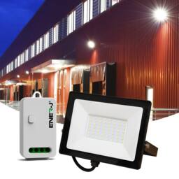 ENER-J 50W LED Floodlight Pre Wired with Non Dimmable Wi Fi 5A RF Receiver Di in Black - thumbnail 4