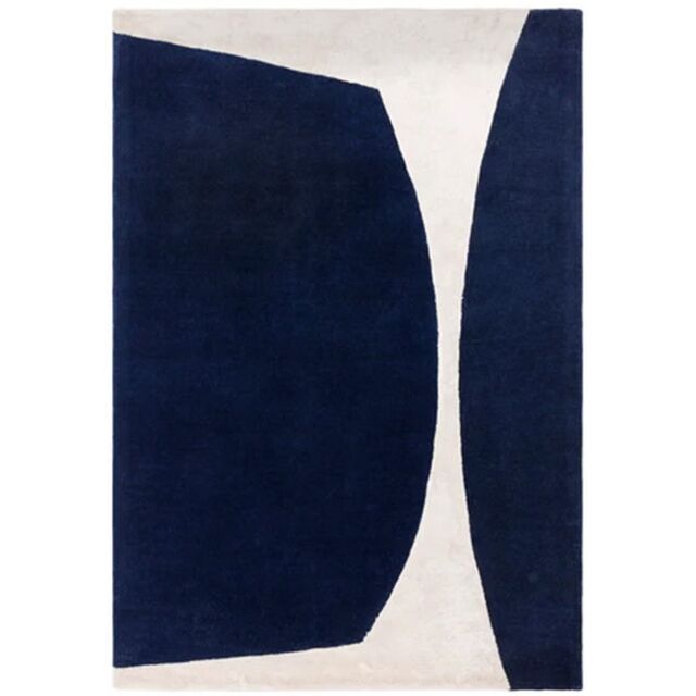 The Rug Shop UK Blue Modern Easy to clean Hand Made Abstract Rug - Size: 200 cm x 300 cm - image 1
