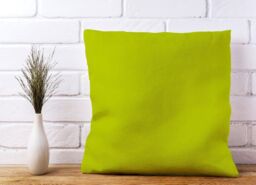 Warren Reed - Designer Lime Cushions in Green - Size: 60 cm x 60 cm - thumbnail 1