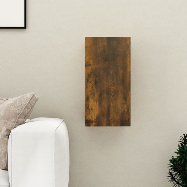 Berkfield Home TV Cabinet Smoked Oak 30.5x30x60 cm Engineered Wood in Brown - image 1