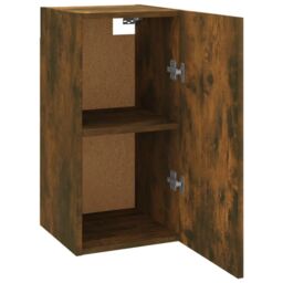 Berkfield Home TV Cabinet Smoked Oak 30.5x30x60 cm Engineered Wood in Brown - thumbnail 5