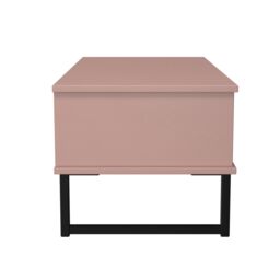 Ready Assembled 2 U Menai 1 Drawer Coffee Table (Ready Assembled) in Dusty Pink - Size: Medium - thumbnail 3