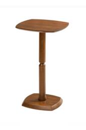 MH London Solid Mango Wood Pedestal Side Table, End Table for Living Room - Firma in Walnut - thumbnail 4