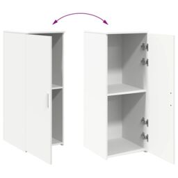 Berkfield Home Storage Cabinet White 40x45x103.5 cm Engineered Wood - thumbnail 8