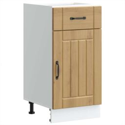 Berkfield Home Kitchen Base Cabinet Lucca Artisan Oak Engineered Wood in Brown - thumbnail 1