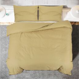 Berkfield Home Duvet Cover Set Taupe 220x240 cm Light-weight Microfiber - thumbnail 5