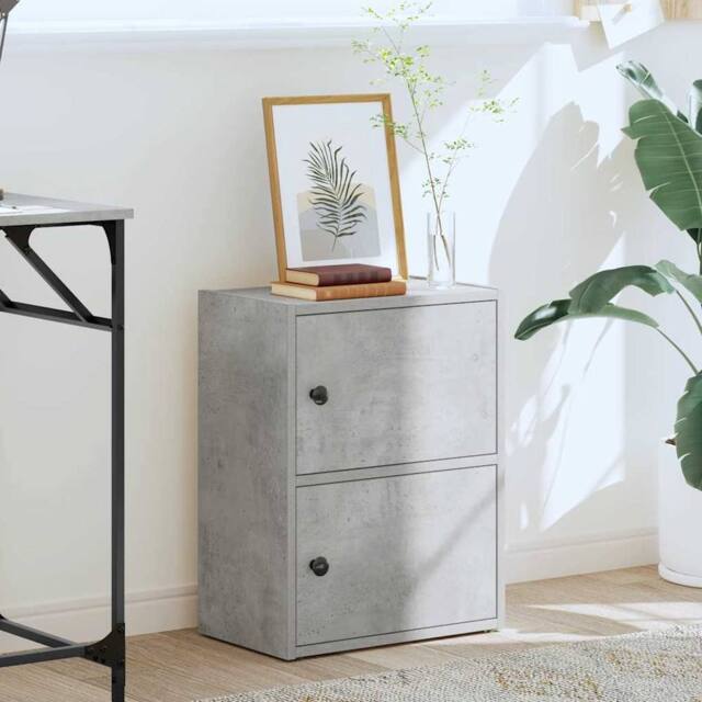 Berkfield Home Durable Bookcase Concrete Grey 40x24x52 cm Engineered Wood - Size: 40 x 24 x 52 cm - image 1