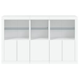 Berkfield Home Sideboard with LED Lights White 162x37x100 cm - Size: 162 x 37 x 100 cm - thumbnail 6