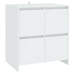 Berkfield Home Sideboards 2 pcs White 70x41x75 cm Engineered Wood - Size: 70 x 41 x 75 cm - thumbnail 4