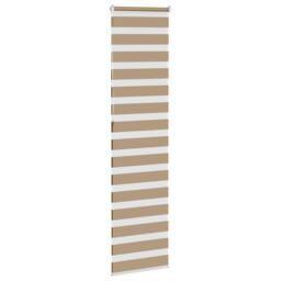 Berkfield Home Elegant Zebra Blind Sand Brown 65x230 cm Fabric Width 60.9 cm Pol - thumbnail 4