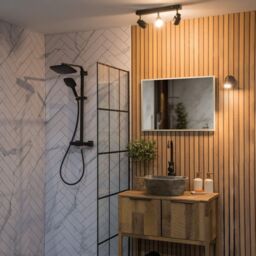 ValueLights Benton Adjustable Spotlight IP44 Rated Bathroom 3 Bar Ceiling Light in Black - thumbnail 5