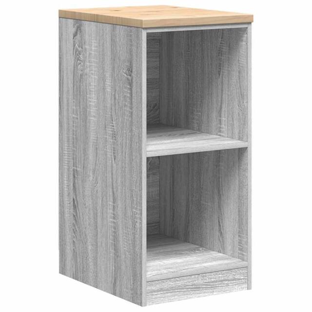 Berkfield Home Garage Storage Cabinet Grey Sonoma 40x51x85 cm Solid Wood Pine - Size: 40 x 51 x 85 cm - image 1