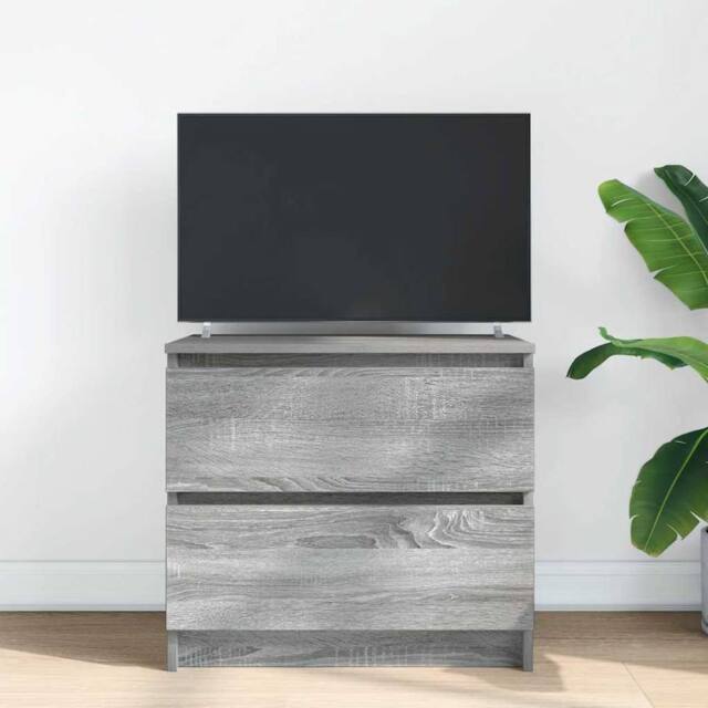 Berkfield Home TV Cabinet Grey Sonoma 60x35x54 cm Engineered Wood - Size: 60 x 35 x 54 cm - image 1