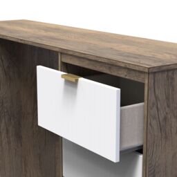 Ready Assembled 2 U Denver 6 Drawer Kneehole Desk (Ready Assembled) in Dark Brown - thumbnail 5