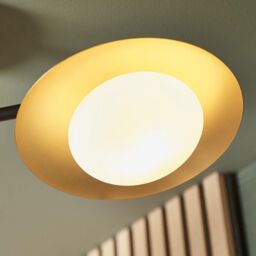 Netlighting 'TIVOLI' Dimmable Stylish Indoor 3 Light Glass Semi Flush Ceiling Lamp in Gold - thumbnail 5