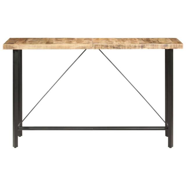 Berkfield Home Bar Table 180x70x107 cm Rough Mango Wood in Brown - Size: 180 x 70 x 107 cm - image 1