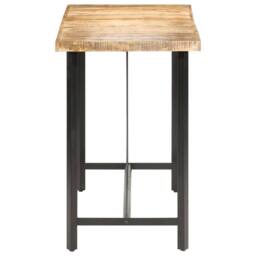 Berkfield Home Bar Table 180x70x107 cm Rough Mango Wood in Brown - Size: 180 x 70 x 107 cm - thumbnail 3